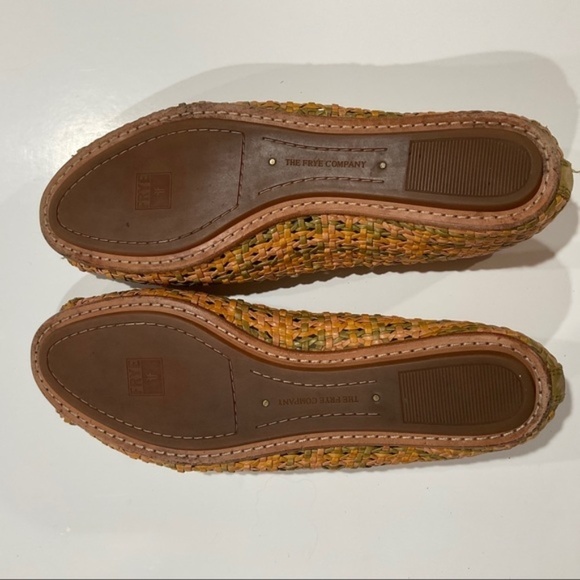 Frye Womens Malorie Woven Leaf Flats 11 - Picture 4 of 12